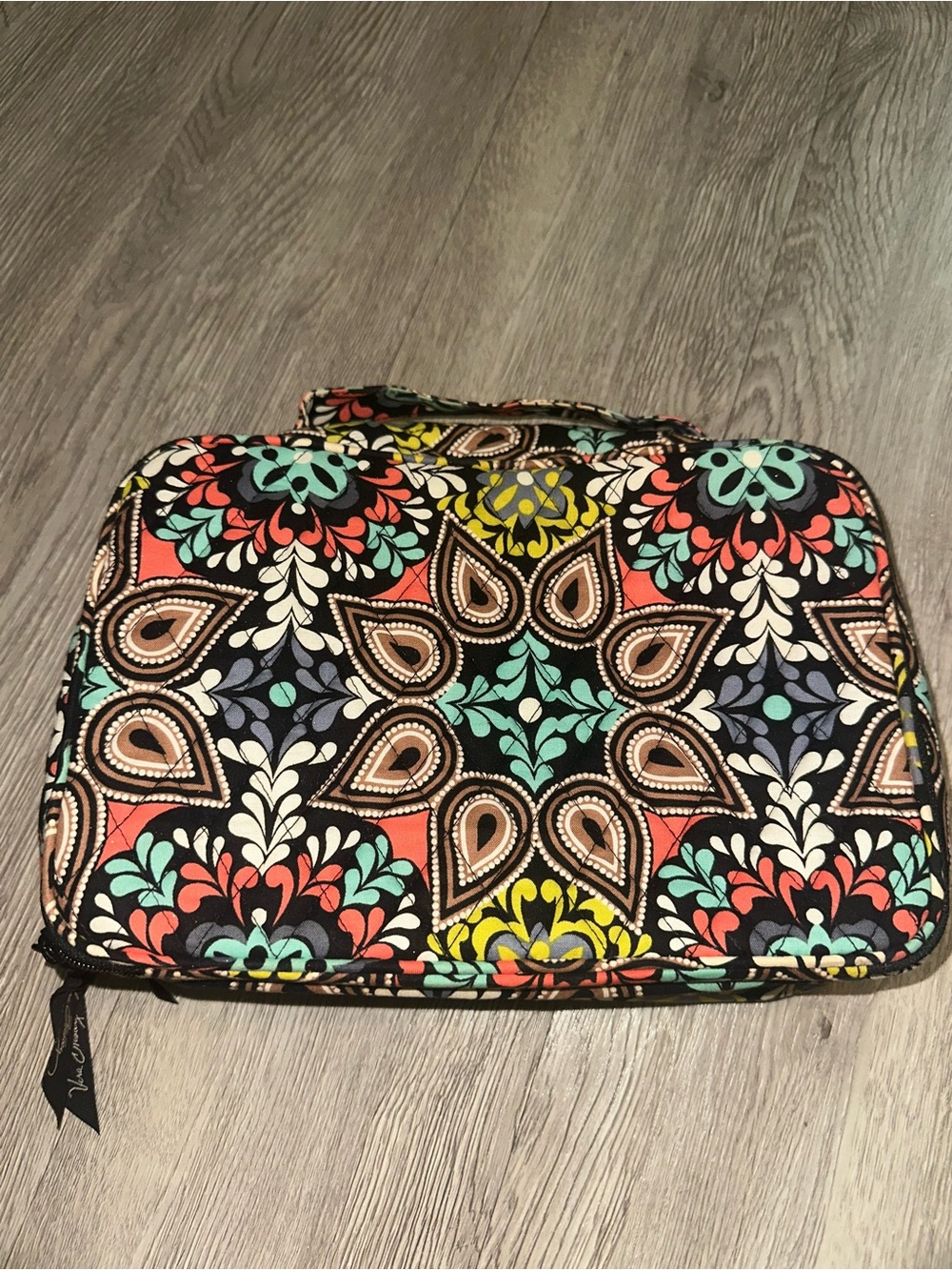Vera Bradley Sierra Print Cosmetic Bag Travel Organizer Bag